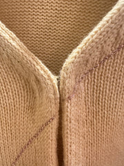 Close-up of the Laurel Vest showcasing its soft fabric and elegant stitch detail for stylish everyday wear.