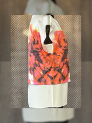 Marccain silk blouse featuring a floral print design, showcasing luxury and elegance for versatile styling.