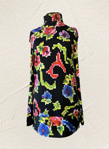 Colorful Marccain Nonograms Blouse with playful floral design, perfect for a stylish wardrobe upgrade.