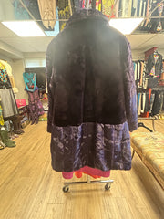 Purple High Quality Faux Fur Coat
