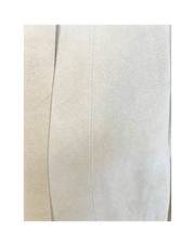 Close-up of the Michael Kors Suede Leather Coat fabric showcasing its soft texture and elegant finish.