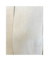 Close-up of the Michael Kors Suede Leather Coat fabric showcasing its soft texture and elegant finish.