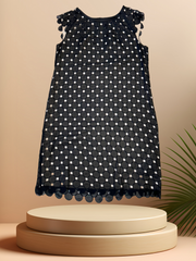 Seventy Black Dress featuring a cute disc design and A-line cut, perfect for spring and summer fashion.