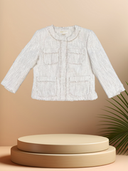 Stylish Michael Kors spring jacket in light linen and cotton, perfect for changing spring weather.