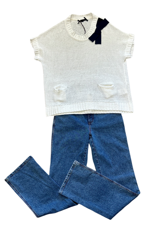 Seventy White Knitted blouse