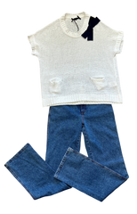 Seventy White Knitted blouse