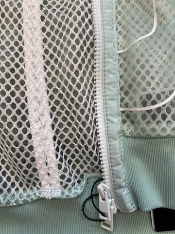 Marccain Green mesh zip up hoodie
