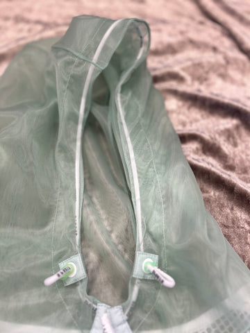 Marccain Green mesh zip up hoodie