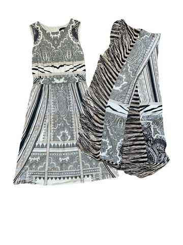 Cavalli Class Pattern Dress With Shawl