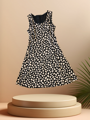 Seventy Pink Cloud-Print Pattern Dress with A-line cut for comfort in spring and summer, 97% cotton, 3% elastane.