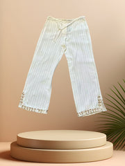 IMITZ White Cotton Pant