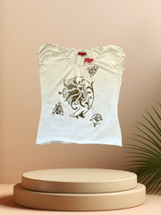 IMITZ JEANS White Blouse