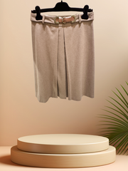 Seventy A-Line Skirt featuring a waist belt, crafted from luxurious wool fabric, perfect for all occasions.