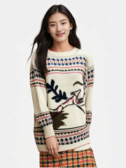 Laurel Christmas Sweater featuring festive design, perfect for holiday celebrations and winter wardrobe.